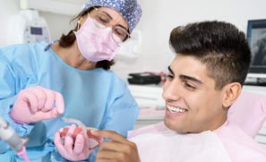 Patient in Kent smiling after Invisalign check-in