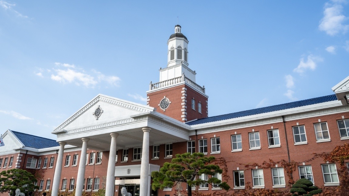 Outside view of dental school building