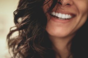 close up woman smiling 