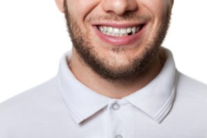 man missing a tooth